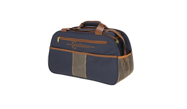 Covalliero Sac De Pansage Rouge/Noir - Kit Complet Pour Le Soin Du Cheval